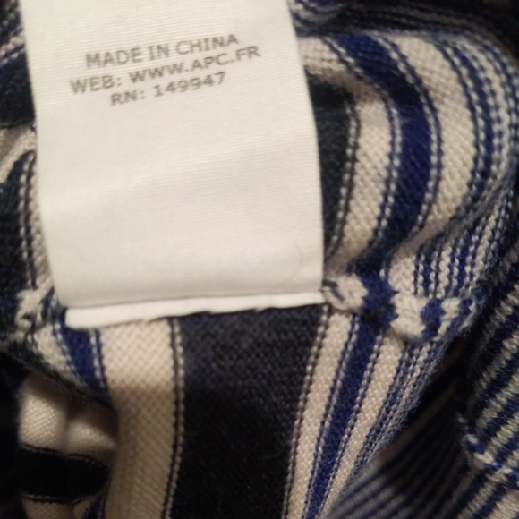 APC Striped Merino Wool Sweater - Picture 5 of 5